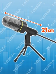 Condenser Microphone w Mini Tripod Stand