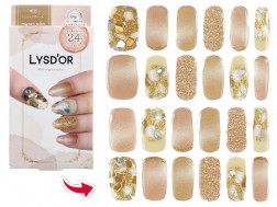 LYSD’OR squirrel doll semi-cure gel nail for hand nails minion eclair 24 pieces