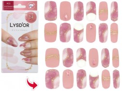 LYSD’OR squirrel doll semi-cure gel nail for hand nails Ariel element 24 pieces