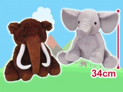 FANS Elephant & Mammoth Plushy XL