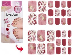 LYSD’OR squirrel doll semi-cure gel nail for toenail Moulin Rouge 31 pieces