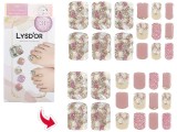 LYSD'OR Squirrel Doll Semi-Cure Gel Nails For Toenails Rose Confitant Ciel 31 Pieces