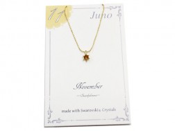 [Made in Japan] Birthstone collar necklace [Juno Briller] November