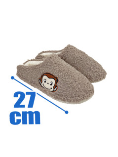 おさるのジョージ刺繍ルームスリッパ　Ａ