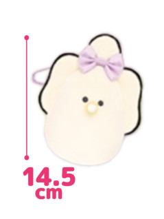 つぶらな瞳のなまがき　おめかし　ぬいぐるみがまぐち　Ｃ．むらさき