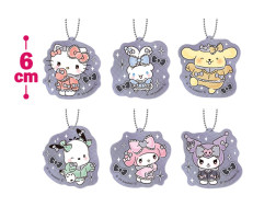 サンリオキャラクターズ　スウィート♡カラフルジャージミニアクリルキーホルダー