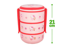 ハローキティ　ファンシースナックスイーツ３段ピクニックランチボックス