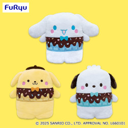 サンリオキャラクターズ　ならべてどーみぃふれんず　おおきい！ぬいぐるみ～ＤＥＣＯチョコＶｅｒ～