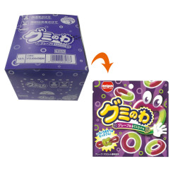グミのわＧ＆Ｍ　２２ｇ　明治チューインガム　グレープ＆マスカット【１箱１２個入】