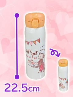 おさるのジョージワンプッシュステンレス水筒５００ｍｌ　Ａ