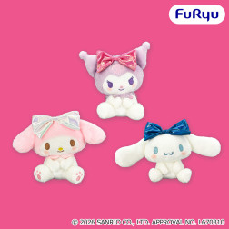 サンリオキャラクターズ　こてっとぺったんぬいぐるみ～マイメロディ・クロミ・シナモロール～