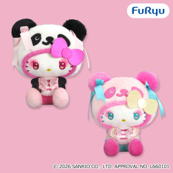 平成レトロ ハローキティ パンダ BIG ぬいぐるみ （2011年製 景品）レア パンダ ハローキティ 中華ロリータBIGぬいぐるみ | オンライン