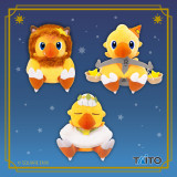 ファイナルファンタジー　ＡＭ　星座チョコボぬいぐるみ　しし座＆おとめ座＆てんびん座