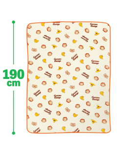 おさるのジョージサンゴマイヤー毛布　Ａ