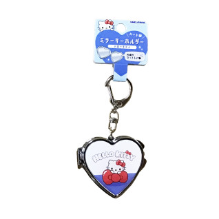 Hello Kitty 愛心鏡子鑰匙圈 D