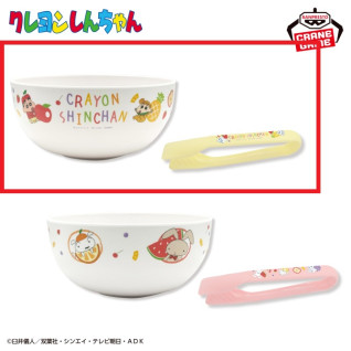 クレヨンしんちゃん　サラダボウル＆トング～もりもりフルーツ！だゾ～　Ａ