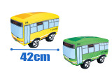 Tomica 特大尺寸玩偶 黄色&绿色巴士
