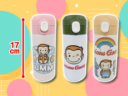 おさるのジョージワンプッシュステンレス水筒３００ｍｌ