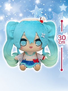 Hatsune Miku - Round BIG Plushy -Cream Soda Ver.-