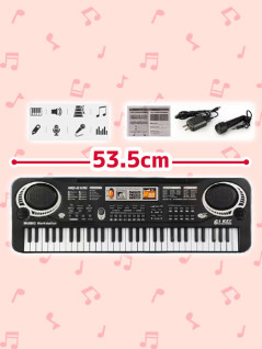 マイク付き６１鍵盤電子ピアノ