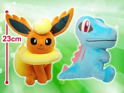 ポケットモンスター しっぽみてみて でっかいぬいぐるみ ブースター ワニノコ オンラインクレーンゲーム トレバ