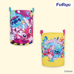 ディズニー　スティッチ　Ｓｐｌａｓｈ　Ｃｏｌｏｒ！　大きなラウンド収納バスケット