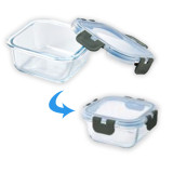 Heat Resistant Glass Storage Containers with Lids (Set of 2)