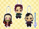 鬼滅之刃 玩偶掛飾 ~壱之型~（竈門炭十郎，竈門禰豆子，玄彌）
