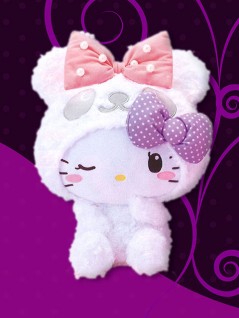 パンダ ハローキティ ふわふわパールｂｉｇぬいぐるみ を投入いたしました Claw Machine Game Toreba