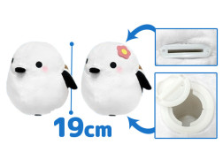 銀喉長尾山雀 存錢筒玩偶