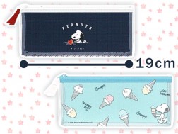 クリアフラットペンケース スヌーピー オンラインクレーンゲーム トレバ