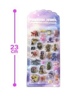 ぷっくりジュエル・ＡＩ　ＭＯＮＳＴＲ３Ｄキャンディステッカー　Ａ