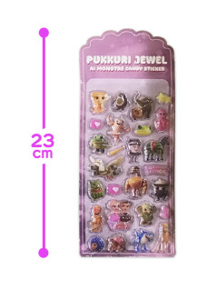 ぷっくりジュエル・ＡＩ　ＭＯＮＳＴＲ３Ｄキャンディステッカー　Ｃ
