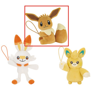 ポケットモンスター　ぐらぶらりんぬいぐるみ～イーブイ（メスのすがた）・ヒバニー・パモット～　Ａ