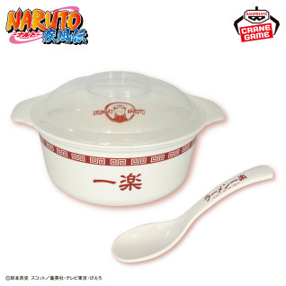 ＮＡＲＵＴＯーナルトー　疾風伝　レンジで簡単！一楽ラーメン調理鍋＆レンゲセット