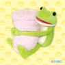 おとぼけケロピョンぬいぐるみブランケット　Ａ
