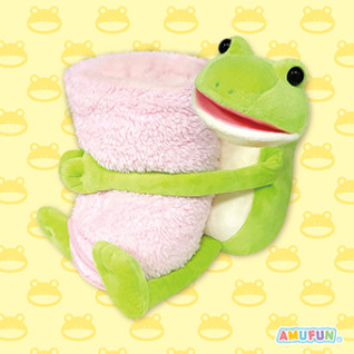 おとぼけケロピョンぬいぐるみブランケット　Ａ