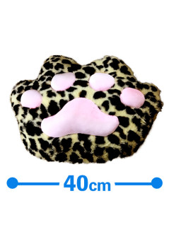 レオパード柄にくきゅうクッション　Ａ
