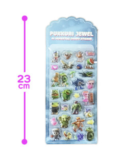 ぷっくりジュエル・ＡＩ　ＭＯＮＳＴＲ３Ｄキャンディステッカー　Ｅ