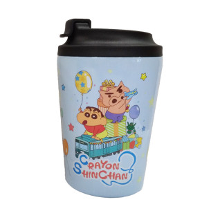 蠟筆小新 翻蓋式不鏽鋼杯2 B