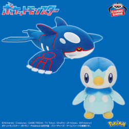 ポケットモンスター　もふぐっと　カラーセレクションぬいぐるみ　ｂｌｕｅ～カイオーガ・ポッチャマ～