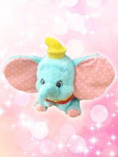 トレバ限定 ダンボ みずたまもようの大きなぬいぐるみ オンラインクレーンゲーム トレバ