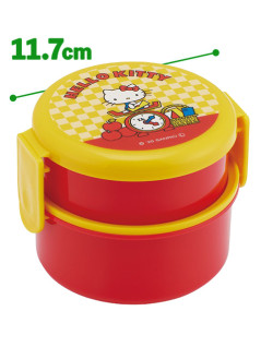 キティレトロ　丸型ランチＢＯＸ２段