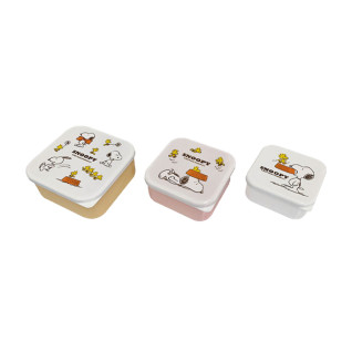 スヌーピーランチＢＯＸ３Ｐセット　Ｃ