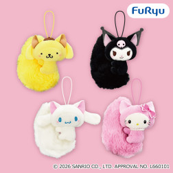 サンリオキャラクターズ　平成レトロふわふわしっぽマスコット