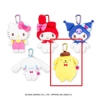 サンリオキャラクターズ　いちごがま口ポーチ　Ｅ