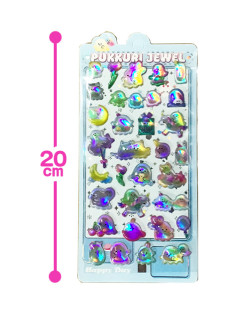 ぷっくりジュエル・ホログラムステッカー　Ｅ