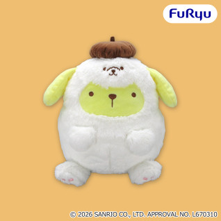 ポムポムプリン　わんわんパラダイスＢＩＧぬいぐるみ