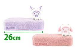 マイメロディ♡クロミ　マスコット付きティッシュボックスカバー