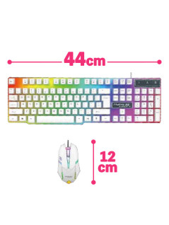 スクエアボタンゲーミングキーボード＆マウス　Ａ